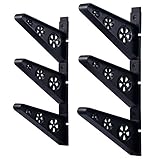 4boarder SKIBLE Wand-Halter Wand-Halterung für Ski | Longboard | Skateboard | Snowboard | Pennyboard | Hoverboard | Wakeboard | E-Elektro-Longboard | Angel | Angelruten | Surfskate (3-Fach)