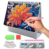 Schreibtischkalender 2026 – Kristall-Themen-Organizer, dekorativer Planer, bunte Jahreskarte, Heimbüro-Dekoration, intelligentes Zeiterfassungssystem mit Terminen, Zielen, Routinen und Produktivität