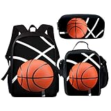 chaqlin Rucksack für Kinder, Schultasche + Lunchbox + Federmäppchen, Set für Kinder, Büchertaschen-Set, Design-07, Einheitsgröße, Schulranzen-Set