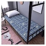 DEPILA Tatami-Matratze Futon-Matratze Bodenmatratze Klappmatratze Schlafmatten weich atmungsaktiv verdicken Studentenmatratze 22.6.30 Faltschlafmatte (Color : Blu, Size : 70 * 170cm)