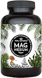 Magnesium Kapseln - 365 Stück (1 Jahr). 664mg je Kapsel, davon 400mg ELEMENTARES (reines) Magnesium - höherer Gehalt als Magnesiumcitrat. Laborgeprüft, hochdosiert. Vegan