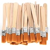 42 STK Klein Flachpinsel Pinselset, Kleine Pinsel Flache Borstenpinsel Set, Klein Lack Pinsel, Lackierpinsel, Malerpinsel, 13cm Lang Fensterpinsel mit Holzgriff für Kunst DIY Malerei Lacke Pinsel