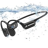 Guudsoud Kopfhörer Schwimmen,IP68 wasserdichte Knochenschall Kopfhörer mit MP3 Player 32GB Speicher, Bluetooth 5.4, Open-Ear Sport-kopfhörer für Laufen,Radfahren,Surfen,Fitness