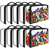 10 Pack extra große Spielzeug aufbewahrungs beutel PVC taschen aufbewahrung Organisationstaschen mit Reißverschluss, wasserfeste Spielzeugsäcke für Brettspiele, Bauklötze, Spielzeug, Bücher