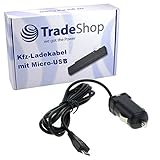 Trade-Shop KFZ Auto Ladegerät Ladekabel Adapter Micro-USB passend für Samsung GT-E1270
