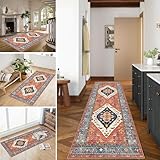 XUEGAIXIA Teppich Läufer Flur Lang Küchenteppich Waschbar Flurläufer Korridor Teppich Läufer küche rutschfest 60 x 240 cm Teppichläufer Flur Eingangsteppich Läufer Teppich für Flur Küche Wohnzimmer
