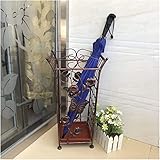 Regenschirmhalter Regenschirmständer Schirmständer aus Metall, freistehendes Organizer-Rack for die Aufbewahrung von Regenschirmen, Eingangsbereich Flurhalter mit Tropfschale Regenschirmeimer for Flur