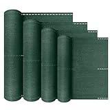 LZQ Schattiergewebe 150 g/m² Zaunblende, Sichtschutz HDPE Gewebe, UV-stabilisiert, wetterfest (Grün, 1,0 x 10 m)