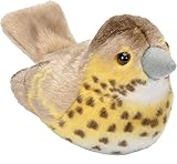 Wild Republic BIRD19497 Song Thrush Plüschtier, M, Gelb