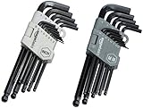 Amazon Basics - Innensechskant-/ Schl?ssel-Satz mit Kugelkopf - 26 St?ck