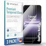 smartect Schutzglas [3 Stück, Klar] kompatibel mit OnePlus Nord 5, HD Schutzfolie Anti-Kratzer, Blasenfrei, 9H Härte, 0.3 mm Ultra-klar, Ultrabeständig