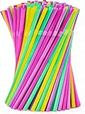 99 Eco-Friendly Strohhalme, Party-Trinkhalme, Wiederverwendbare Biegbarer Strohhalm,für Geburtstag,Hochzeit,Smoothies,Saft,Cocktail