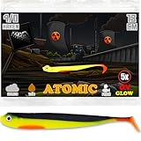 Paradox Fishing 5 STK. Atomic Zandergummifische 13cm - Zanderköder Gummifisch Zander Köder Gummifische Set