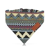 Made by Nami Boho Hundehalstuch in verschiedenen Größen für kleine und große Hunde (Blau, M)
