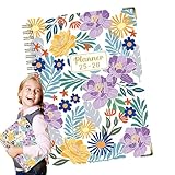 Generico Ringbuch | Notizbuch A5 | Dickes Papier Juli 2025-Juni 2026 Ringbuch Florales Design Notizheft Entwürfe Planung