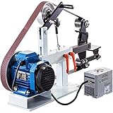 Mophorn Bandschleifmaschine 1500 W Band und Scheiben Schleifmaschine 5,08 x 208,28 cm Riemengröße Bandschleifmaschine 1 Phase in 3 Phase Schleifgerät 427 X 30,5 cm Gummischeibe Band-Tellerschleifer