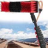 DJXLMN Einziehbare Reinigungsbürste für Gewächshausdächer und Solarmodule mit 9 m Verlängerungsstange
