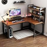 L-förmiger Gaming-Computertisch mit Tischständer für Zuhause, Büro, Studenten, Eckschreibtisch für Schlafzimmer, 160 cm