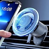 DoEasy KFZ-Handyhalterung für MagSafe [44x N52 Magnet] Magnetische Handyhalterung Auto, Lüftungsschlitz-Handyhalterung, Wiegenhaken für iPhone 15, 14, 13, 12 Pro/Max/Plus/Mini & MagSafe-Hülle, andere
