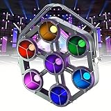 Hexagon LED Bühnenlicht – 7×30W RGB 4-in-1 Retro DJ-Lichter mit Dimmbare Effekten, für Bar, Club, Party, Hochzeit, Event, Festival
