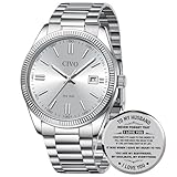 CIVO Herren Uhr Edelstahl Armbanduhr: Einfach Analog Wasserdicht Uhren für Männer - Modische Geschenke für Ehemann