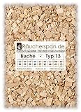 Premium Räucherchips Buche Typ 13 grob 6-12mm für Barbecue und Heißräuchern, 1kg