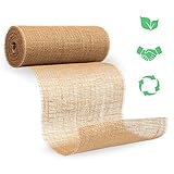 benycs Jute Tischläufer Rolle für Tisch- und Hochzeitsdeko, Tischband aus 100% Natur Leinen-Jutestoff, 30cmx10m