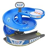 Alasum Drehtischspielzeug Auto Rampe Spuren Autospur Rennstrecke Auto-Track- Auto-rutschleiter Autogleitbahn Abs Blue