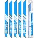 EffektWerk - Säbelsägeblätter für Metall - 5-teilig - 9' / 225 mm Metallsägeblatt-Set - Bimetall-Stahlsägeblätter - 14 TPI (Zähne pro Zoll)