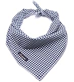 ARING PET Hunde Bandana, Baumwolle Karierte Bandanas Hundehalstuch, Dreieck Lätzchen Halstuch für Kleine und Große Hunde und Katzen