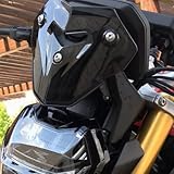 Motorrad Windschild Windabweiser Mit Halterung Kompatibel mit F900R F 900 R 2020 2021 2022 2023 2024, Windschutzscheibe Windschutz Wind Luftabweiser (Schwarz)