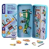 mierEdu – Magnetspiel Box – Flugzeug I Fördert Motorik + Fantasie I Ideal für Zuhause und als Reisespiel für Kinder I Magnet Spielzeug Kinder I Spielzeug ab 3 Jahre