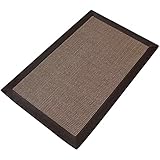 Teppich aus natürlichem Sisal, handgewebt, rutschfest, für den Innenbereich, moderne Heimdekoration, Jute-Teppich, Schmutzfangmatte, mehrlagiges Design, strapazierfähig