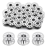 Doxiru 25 Stück Metallspulen, Metallnähmaschinenspulen, Metallspulen für Nähmaschinen mit Spulenkapsel, Spulen, Metallgarnspule für handgefertigte Nähmaschinen