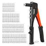 Amazon Brand - Umi Nietzange Set 4-in-1, Blindnietzange mit 200 Nieten in 4 Größen 2,4 mm, 3,2 mm, 4,0 mm, 4,8 mm, für Heimwerker und professionelle Arbeit
