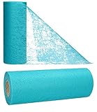 AmaCasa Vlies Tischband Tischläufer für Hochzeiten, Kommunionen, Taufen und Allen Feierlichkeiten Maße: 23cm/25m Rolle (Türkis, Vlies)