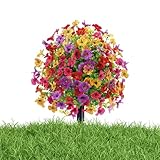 Konstanter UV Blumenstrauß Hochzeit Tischdekoration Für Das Pflanzen Von Gärten Balkon Eimerterrasse | Realistische Kunstblumen | Künstliche Lila Für Den Bereich