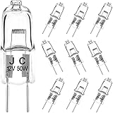EKSAVE Ampoules Halogènes G6.35 Halogenlampen 35W 12V 390lm, Halogen Stiftsockellampe GY6.35 für Kronleuchter, Landschaftsbeleuchtung Warmweiß 2700K(10 Stück)