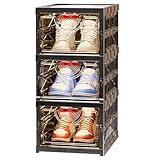 JPSDOWS Schuhschrank – hohe vertikale Schuhablage mit Schubladen für den Eingang, platzsparende Lösungen für Zuhause, Eingang, Wohnzimmer, Kinderzimmer, Badezimmer