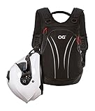 OG Original Roadrunner Motorrad Rucksack Wasserdicht Schwarz Leicht 20l, Motorradhelm-Tasche, Helm-Trageriemen, Fahrrad-Rucksack, Anti-Diebstahl, Laptop-Fach, Reflektierend