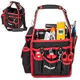 PARAT BASIC Tool Softbag S | Robuste Werkzeugtasche für Elektriker & Handwerker | Kompakte Tool Bag mit Schultergurt & Tragegriff | Kompakte Werkzeugtasche mit 21 Fächern & Reißverschlusstasche
