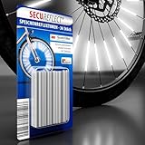 SECUREFLECT Speichenreflektoren – Hochsichtbare Reflexion für maximale Fahrradsicherheit | StVZO-Zertifiziert | Hochwertiges 3M™-Reflexmaterial für verbesserte Sichtbarkeit