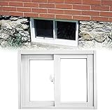 Schiebefenster Ersatz für Keller oder Schuppen, Glas- & Bildschirmfenster für Hühnerstall, horizontales Flügeldesign
