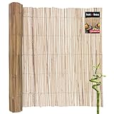 KOTARBAU® Bambusmatte Sichtschutz 145 x 300 cm Bambus Natural Sichtschutz Terrasse Bambuszaun Sichtschutzmatten Bambus Matten Bambussichtschutz Sichtschutz Terasse Sichtschutz für Balkon Bambus