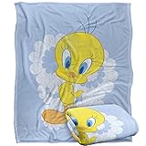 LOGOVISION Looney Tunes Überwurfdecke, seidig, superweich, 152 x 127 cm