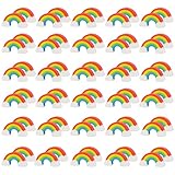 60 Stück Regenbogen Radiergummis, Bunte Radiergummi Kinder, Lustig Malerei Radiergummi, Studenten Schulbedarf Schreibwaren für Schulen, Büros und Gastgeschenke Geburtstag
