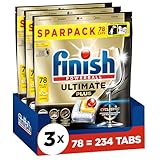 Finish Ultimate Plus Citrus Spülmaschinentabs - Geschirrspültabs für intenive Reinigung, Fettlösekraft und Glanz - Sparpack mit 234 Tabs (3 x 78 Tabs)