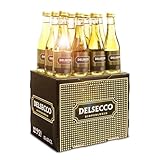 DELINAT – Weinpaket DELSECCO Piccolo 2023 – Kleine Flaschen deutscher weißer Perlwein – Bio Wein aus Rheinhessen, vegan (12 x 0,2l)