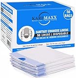 50 Kommoden-Einlagen für Toilettenstuhl, auslaufsichere und geruchlose Töpfcheneinlagen für tragbare Töpfchenstuhleinlagen, Töpfchentüten für tragbare Toilettenbeutel, Nachttisch-WC-Einlagen,