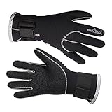 Aogolouk 3MM Neoprenhandschuhen Handschuhe zum Surfen, Tauchen, Schwimmen, Wassersport (M)